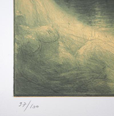 Jean Michel MATHIEUX-MARIE: Venise : San Giorgio et la campanile - Gravure originale signée au crayon 2