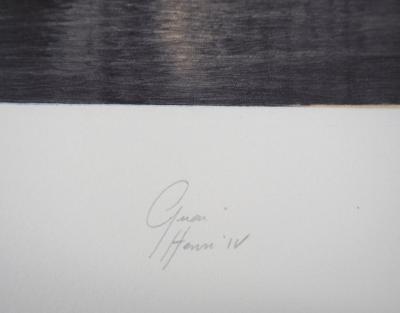 Jean Michel MATHIEUX-MARIE: Quai Henri IV, Paris - Gravure originale signée au crayon 2