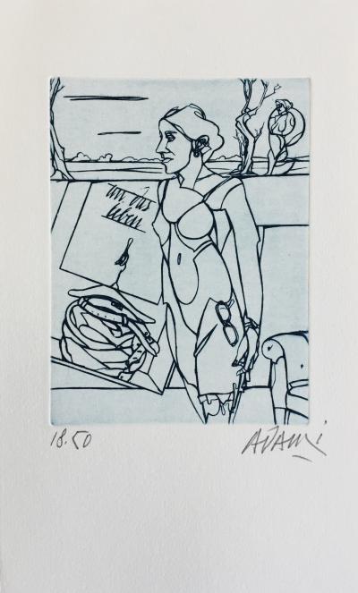 Valerio ADAMI - Métamorphoses d’une couleur, 2006 - Eau-forte originale signée 2