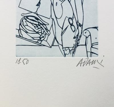 Valerio ADAMI - Métamorphoses d’une couleur, 2006 - Eau-forte originale signée 2