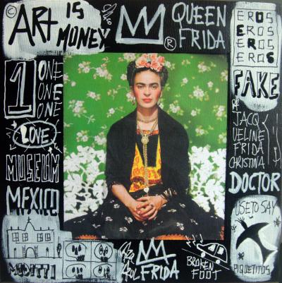 SPACO - Frida Kahlo, 2021 - Technique mixte sur toile 2