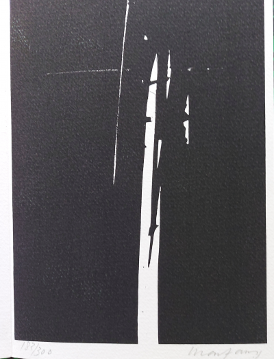 André MARFAING - Carte de voeux Del Arco, 1985 - Sérigraphie signée au crayon 2