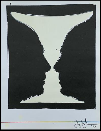Jasper JOHNS - Cup Two Picasso, 1973 - Lithographie originale 2