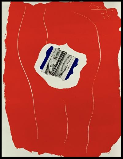 Robert MOTHERWELL - Tricolor, 1973 - Lithographie originale 2