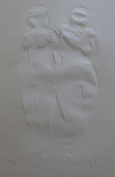 Antoniucci VOLTI - Deux femmes nues - Gaufrage signé au crayon 2
