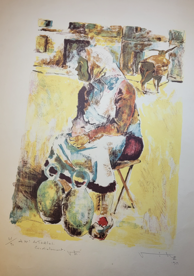 Viet Hô - Sans titre, 1951 - Lithographie originale signée au crayon 2