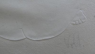 Antoniucci VOLTI - Dos de femme nue, 1970 - Gaufrage signé 2