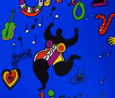 Niki de SAINT PHALLE - Dancing nana, 1984 - Grande sérigraphie signée 2