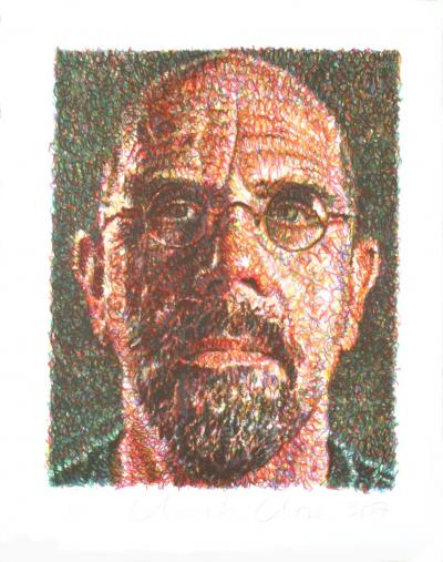 Chuck CLOSE - Autoportrait, 2007 - Sérigraphie 2