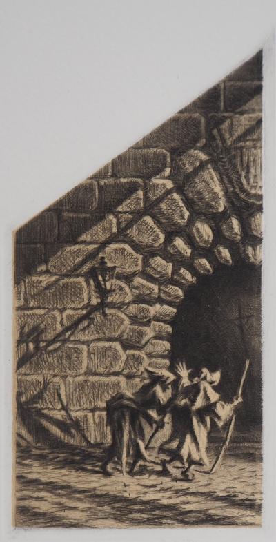 Jean Michel MATHIEUX-MARIE: Son de dimanche - Gravure originale signée au crayon 2