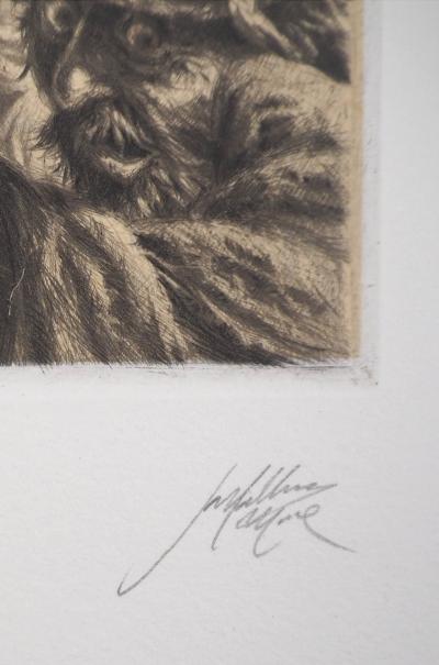 Jean Michel MATHIEUX-MARIE: Fête de dimanche - Gravure originale signée au crayon 2