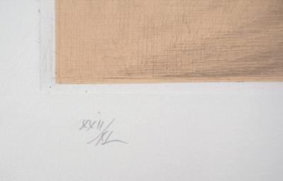 Jean Michel MATHIEUX-MARIE: Arbre surréaliste - Gravure originale signée au crayon 2