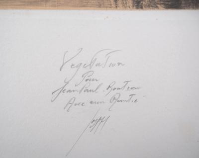 Jean Michel MATHIEUX-MARIE: Arbre surréaliste - Gravure originale signée au crayon 2