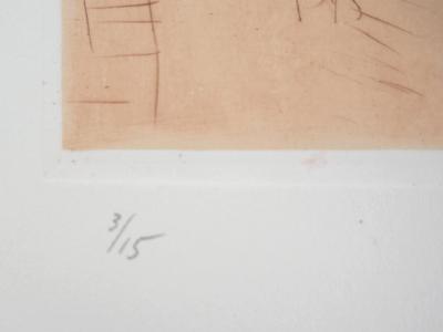 Jean Michel MATHIEUX-MARIE: Villa d’Hadrien - Gravure originale signée au crayon 2