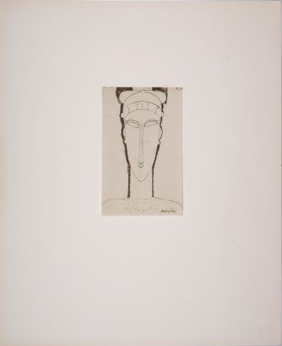 Amedeo MODIGLIANI (after) - Tête de Cariatide, 1959 - Lithograph 2
