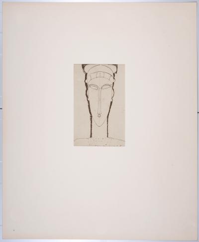 Amedeo MODIGLIANI (after) - Tête de Cariatide, 1959 - Lithograph 2