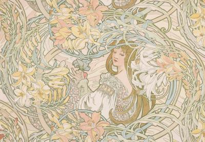 Alphonse Mucha - Langage des Fleurs, vers 1900 - Lithographie originale en pierre sur papier vélin 2