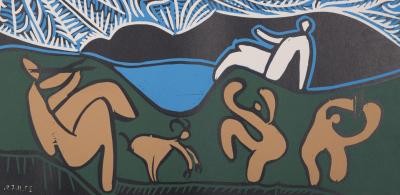 Pablo PICASSO (after) - Bacchanale, 1959 - Linocut 2