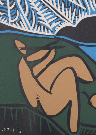 Pablo PICASSO (after) - Bacchanale, 1959 - Linocut 2