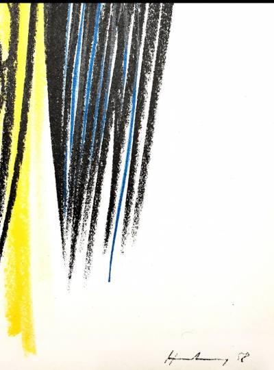 Hans HARTUNG (1904-1989)  - Composition - Lithographie originale pour XXe siècle, signée dans la planche, 1959 2