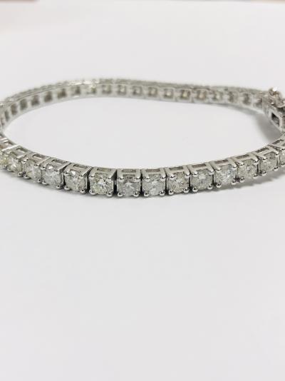 Bracelet diamant style tennis 18 carats 2