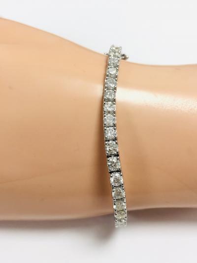 Bracelet diamant style tennis 18 carats 2
