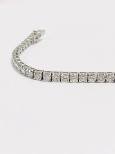Bracelet diamant style tennis 18 carats 2