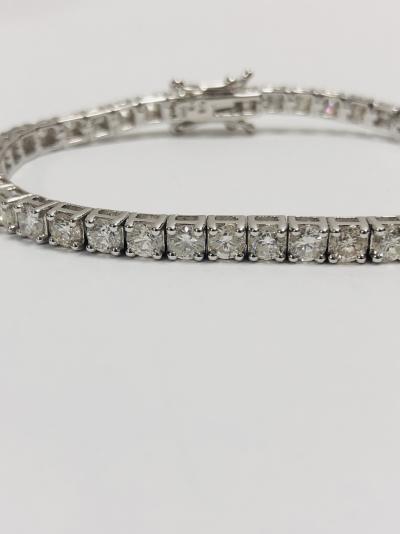 Bracelet diamant style tennis 18 carats 2