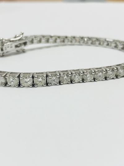Bracelet diamant style tennis 18 carats 2