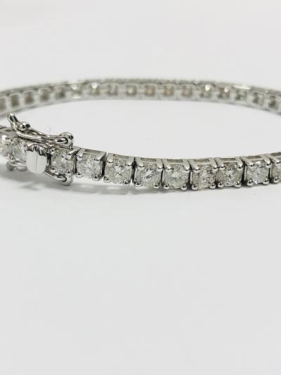 Bracelet diamant style tennis 18 carats 2