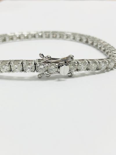 Bracelet diamant style tennis 18 carats 2