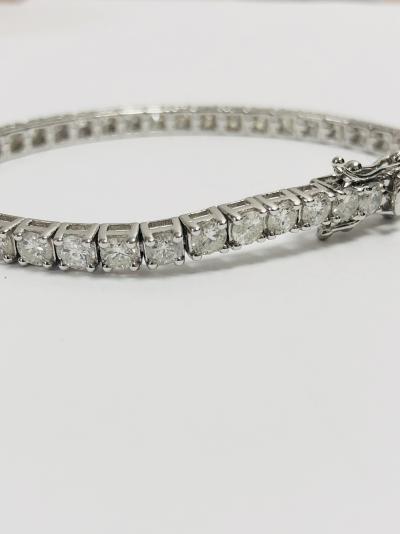 Bracelet diamant style tennis 18 carats 2
