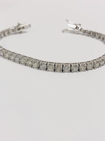 Bracelet diamant style tennis 18 carats 2