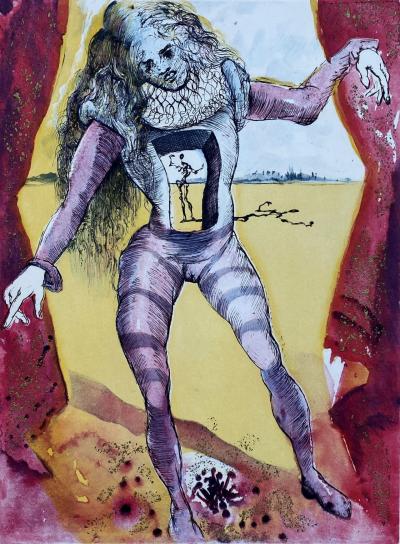Salvador DALI - Hamlet être ou ne pas être, 1973 - Gravure originale signée numérotée au crayon 2