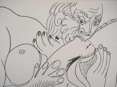 Pablo PICASSO (d’après) - Amour charnel, 1972 - Lithographie signée 2