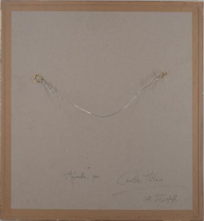 Camille HILAIRE - Déesse en repos, c. 1975 - Aquarelle et gouache originale signée 2