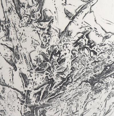 Eric ROBERT-AYME : Sommet surréaliste, 2000 - Gravure originale signée 2