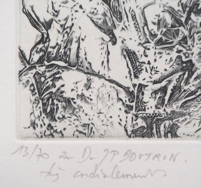 Eric ROBERT-AYME : Sommet surréaliste, 2000 - Gravure originale signée 2