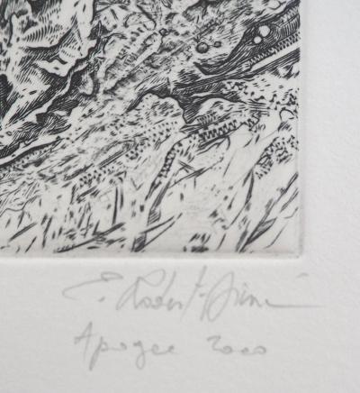 Eric ROBERT-AYME : Sommet surréaliste, 2000 - Gravure originale signée 2