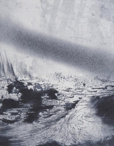 Jadolle  : Ondée - Gravure originale signée 2