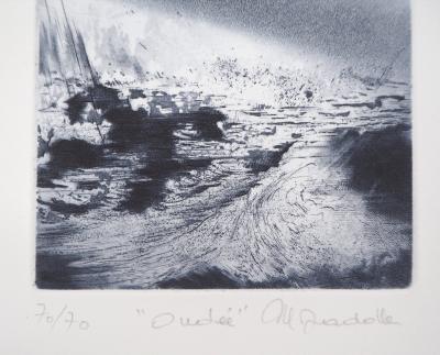 Jadolle  : Ondée - Gravure originale signée 2