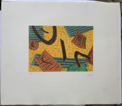 Henri GOETZ - Jaune - Circa 1970 - Gravure 2