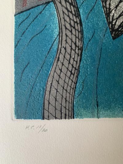 Henri GOETZ - bleu et gris  - Circa 1970 2