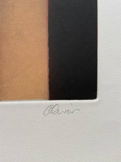 Perry OLIVER -  Pareja de reglas afectadas, 1999  - Lithogaphie signée au crayon 2