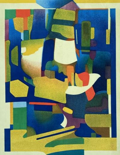 Roland BIERGE - Composition, 1975 - Lithographie originale signée au crayon 2