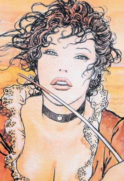 Milo MANARA : Molly Malone au soleil couchant - Impression signée au crayon 2