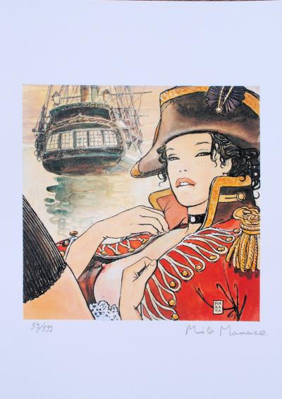 Milo MANARA : Molly Malone - Impression signée au crayon, El gaucho, Edition limitée 2018 2