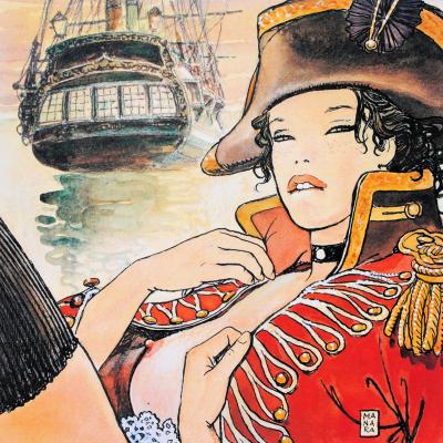 Milo MANARA : Molly Malone - Impression signée au crayon, El gaucho, Edition limitée 2018 2