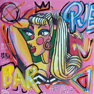 SPACO - Barbie Picasso,, 2021 - Mixed media on canvas 2