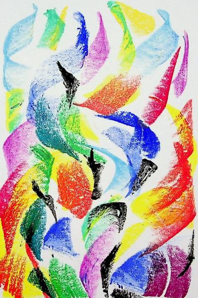Françoise GALLE - Transcendance abstraite, 2001 : Technique mixte 2